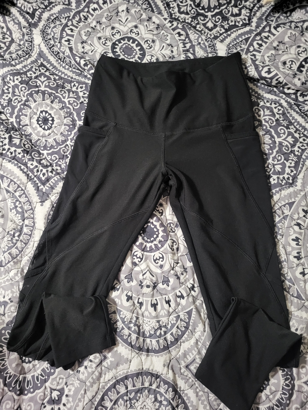 Black High-Waist Athletic Leggings